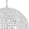 Ulteriore dettaglio di Lampadario grande effetto scenico 50cm a sfera con cristalli incastonati in m