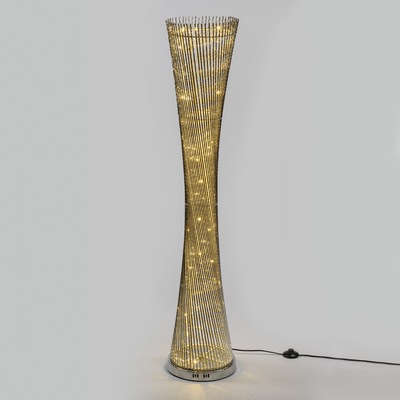 Colonna twisted da terra 100 led bianco caldo alta 140cm 45484 LUCI E COLORI
