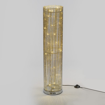 Colonna decorativa vaso cilindro 60 led bianco caldo lampada da terra 1 metro 45477 LUCI E COLORI