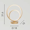 Misure Lampada comodino nera led design nodo gentile cerchi  42538
