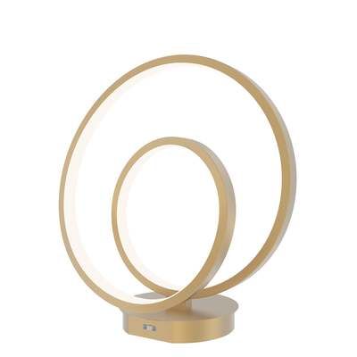 Lampada oro tavolo o comodino led nodo gentile luce calda bianca o fredda  42539