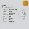 Oro spazzolato - Lampada da tavolo LED comodino dimmerabile linee fluide a ghirigoro dimmerabile DIV
