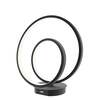 Lampada comodino nera led design nodo gentile cerchi  42538