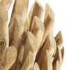 Particolare di Lampada con paralume rettangolare e base con legnetti naturali SNELL T