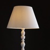 Piantana bianca delicata in legno tornito stile contemporaneo shabby classico minimal LUCI - foto 4
