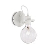 Immagine aggiuntiva di Applique E27 lampadina a vista bianca ambienti minimal RADIO AP1 BIANCO IDEAL