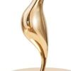 Lampada grande oro con base sinuosa e paralume screziato  42551 - foto 7