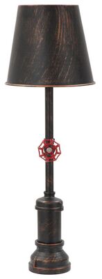 Lampada tavolo industrial tubi rubinetto alta 64cm  40832