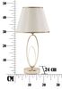 Originale lampada da tavolo grande con base metallo occhiello oro  40831 - foto 7