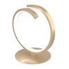 Altra foto Lampada da tavolo moderna oro satinato semicerchio led integrato 3000-4000k