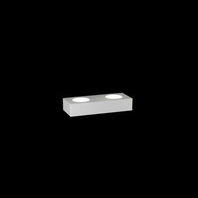 Applique bianca design lineare metallo doppia luce 2 sopra + 1 sotto 1190/A3-BI TOP LIGHT