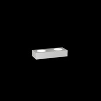 Applique bianca design lineare metallo doppia luce 2 sopra + 1 sotto 1190/A3-BI TOP LIGHT