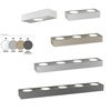 Immagine aggiuntiva di Applique design lineare bassa grigio antracite 9 luci lunga 72,8cm  41515