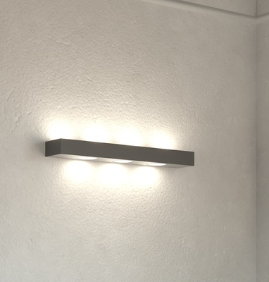 Applique lampada moderna rettangolare grigio antracite  41511