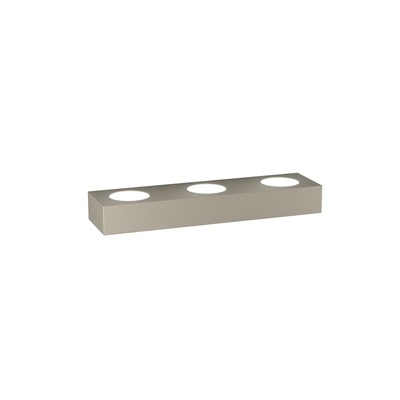 Applique in metallo color tortora lunga lineare 5 luci doppia luce  41509