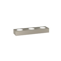 Applique in metallo color tortora lunga lineare 5 luci doppia luce  41509