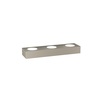 Applique in metallo color tortora lunga lineare 5 luci doppia luce  41509
