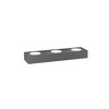 Applique moderna in metallo grigio antracite 3 luci sopra + 2 luci sotto  41507