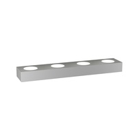 Applique lineare in metallo grigio con luci sotto e sopra lunga 57,8cm  41512