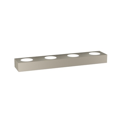 Applique tortora biemissione luce lunga 57,8cm in metallo  41513