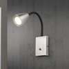 Lampada parete orientabile con cavo e interruttore incorporato nichel 41335 LUCI MODERNE
