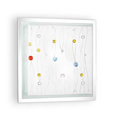 Applique o plafoniera con gocce colorate 28x28cm 2xE27 OCEAN PL2 COLOR IDEAL LUX
