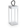 Lanterna bianca da esterno LED ricaricabile portatile quadra ENYA TL BIANCO IDEAL LUX