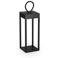 Lanterna quadra portatile da esterno led 3000k nera ENYA TL NERO IDEAL LUX