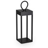 Lanterna quadra portatile da esterno led 3000k nera ENYA TL NERO IDEAL LUX