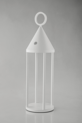 Lanterna portatile bianca ricaricabile led per giardini e terrazze  43579