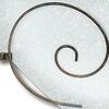 Particolare di Applique triangolare rustica con decoro metallo spirale  42279