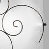 Plafoniera rustica vetro bianco decoro metallo spirale ruggine 40cm 42278 LUCI CLASSICHE - foto 4