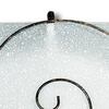 Ulteriore dettaglio di Plafoniera quadrata 30cm vetro decoro spirale metallo ruggine  42277