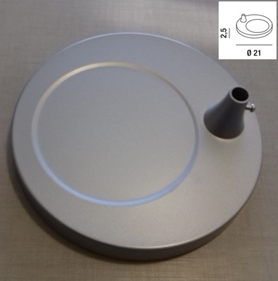 Base rotonda per lampada architetto 4025  argento 4025ZA PERENZ