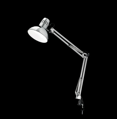 Lampada con morsetto in metallo cromato lucido con morsetto direzionabile 4025CL PERENZ