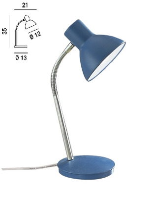 Lampada studio azzurra direzionabile piccola 4030C PERENZ