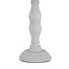 Particolare di Lampada tavolo shabby paralume rouche grigia 34cm  42323