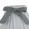 Ulteriore dettaglio di Lampada tavolo shabby paralume rouche grigia 34cm  42323