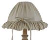 Particolare di Lampada comodino o tavolo romantica bianca 41cm  42324