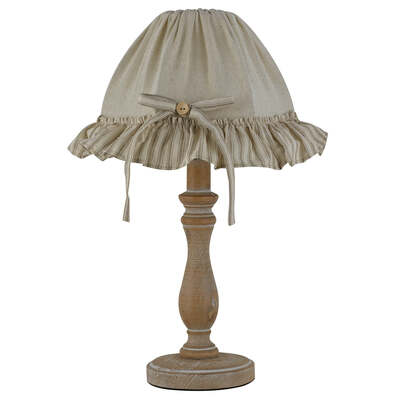 Lampada comodino o tavolo romantica bianca 41cm  42324