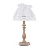 Lampada tavolo shabby con fiocco e ricami 34cm  42325