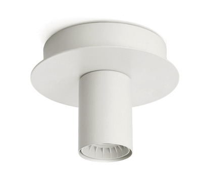 Plafoniera-applique in alluminio bianco 12cm lampadina vista 6248B PERENZ