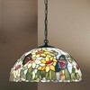 Ulteriore dettaglio di Lampadario a sospensione Tiffany decoro fiori colorati 45cm 1xE27  43963