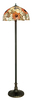 Piantana con paralume fiori arancio in stile Tiffany 39680 LUCI TIFFANY
