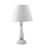 Lampadata tavolo grande abat jour vetro soffiato bianco alta 54cm d.32 42780 LUCI