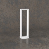 Lampada da tavolo abat jour moderna squadrata bianca led 1162/P-BI e 1182/P-BI FOUR SQUARES DNA TOP