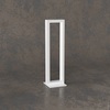 Lampada da tavolo abat jour moderna squadrata bianca led 1162/P-BI e 1182/P-BI FOUR SQUARES DNA TOP