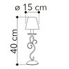 Immagine aggiuntiva di Lampada comodino o tavolo ghirigori bianco romantico  42354