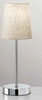 Lampada moderna paralume texture sabbia base cromata stretta 6506S PERENZ