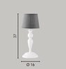 Immagine aggiuntiva di Lampada eleganza relax comodini e consolle romantico chic  43858